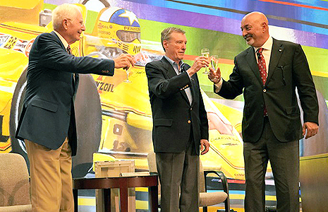 Jim Hall, Johnny Rutherford, and Bobby Rahal