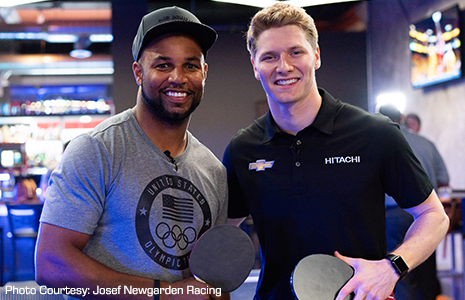 Josef Newgarden and Golden Tate