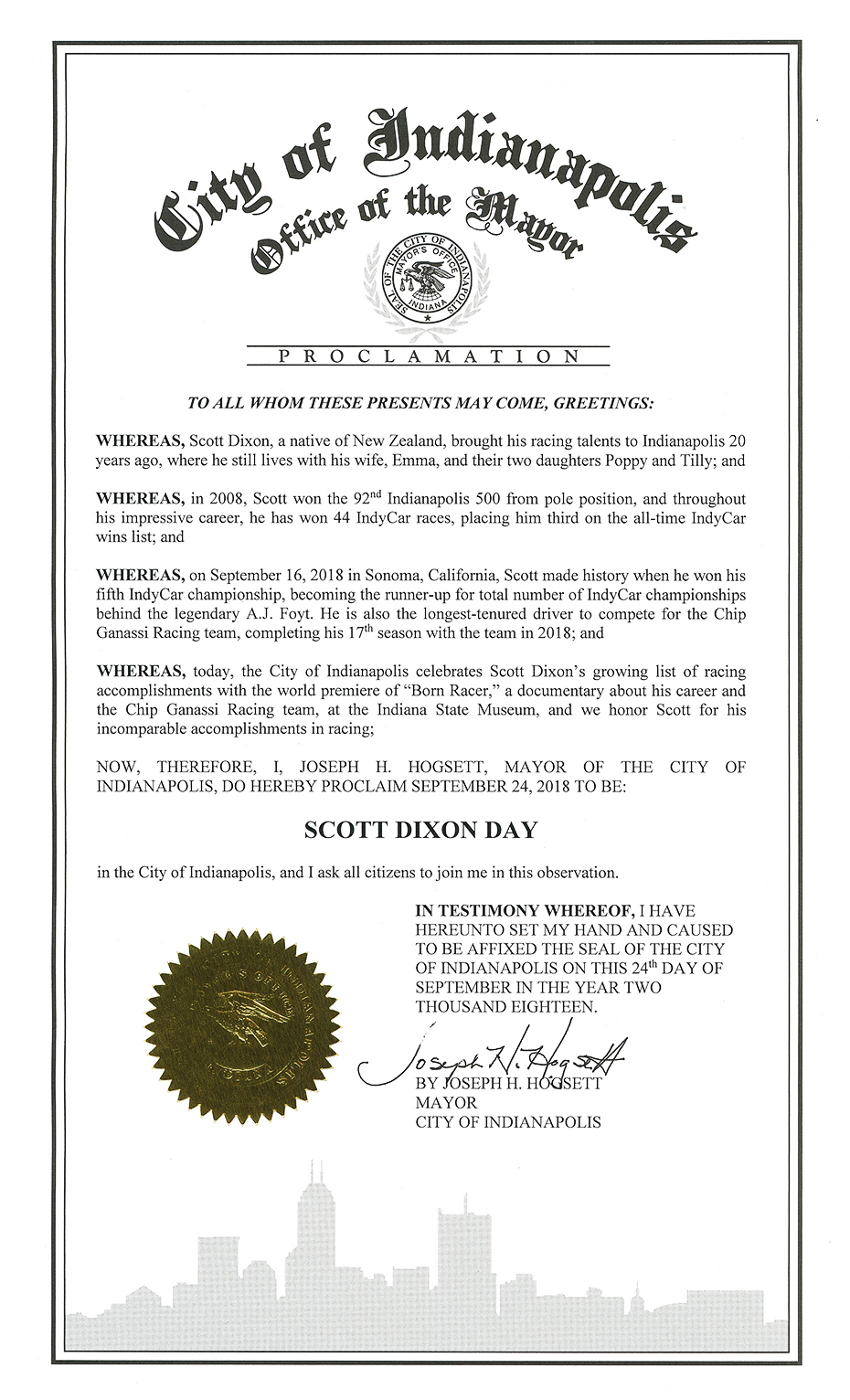 Scott Dixon Day