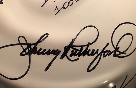 Johnny Rutherford signatue