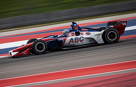 Tony Kanaan on track