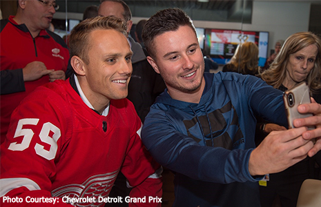 Max Chilton and Detroit fan