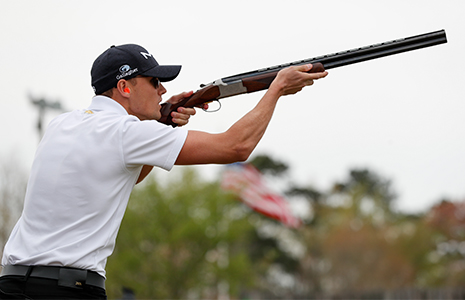 Max Chilton skeet shooting