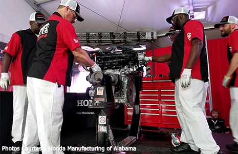 Honda engine build Barber