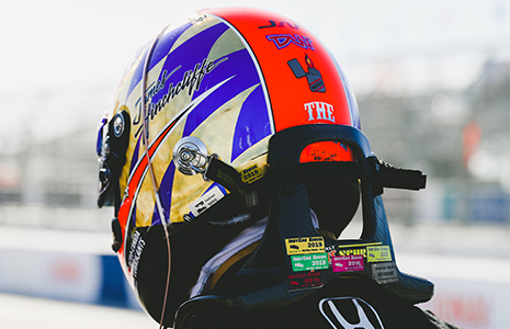 James Hinchcliffe helmet