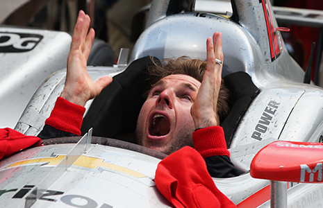 Will Power celebrates winning 2018 Indy 500