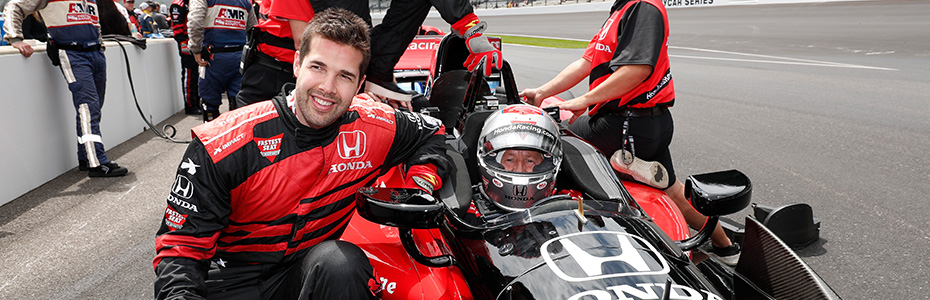 Corey Crawford and Mario Andretti