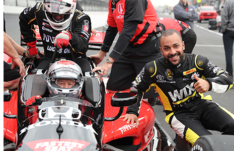 Mario Andretti and J.R. Todd
