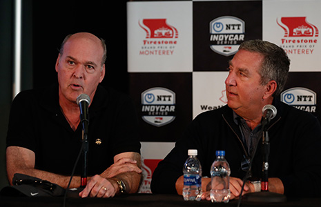 NBC executives Sam Flood and Jon Miller