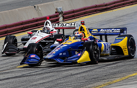 Alexander Rossi and Josef Newgarden