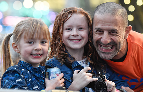 Poppy and Tilly Dixon with Tony Kanaan
