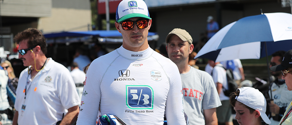 Graham Rahal in Fifth Third colors.