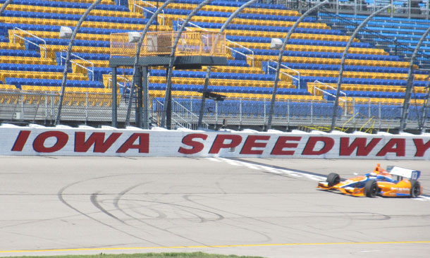 Iowa Speedway Test - Charlie Kimball