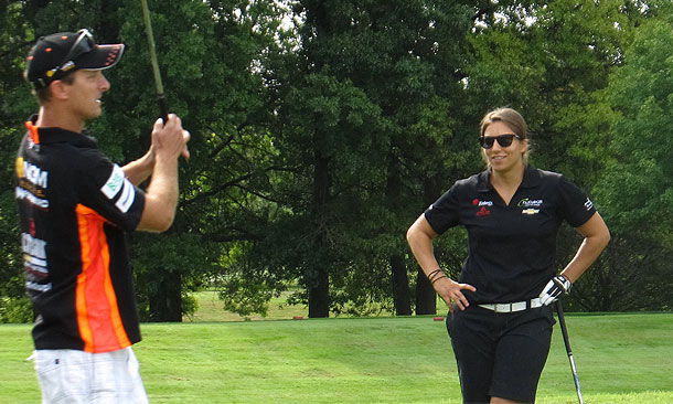 Simona De Silvestro and Colin Edwards