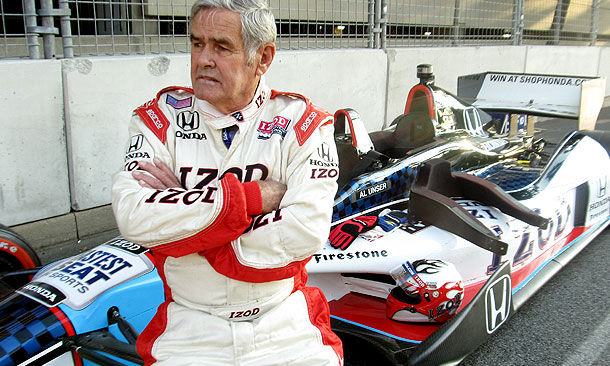 Al Unser Sr. at the wheel of the 2-Seater in Baltimore