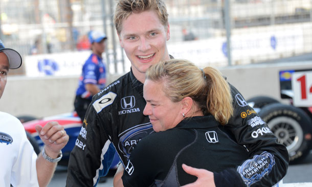 Josef Newgarden and Sarah Fisher