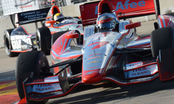 Sebastien Bourdais and Oriol Servia