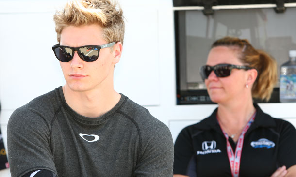 Josef Newgarden and Sarah Fisher