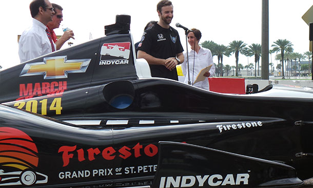 James Hinchcliffe kicks off St. Petersburg track build