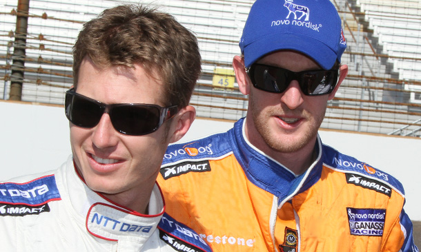 Ryan Briscoe and Charlie Kimball