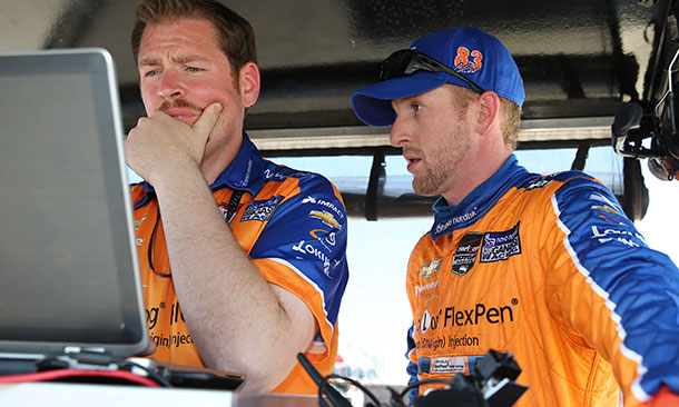 Charlie Kimball and Brad Goldberg