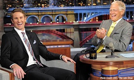 Thumbnail for Indy 500 champ Hunter-Reay visits 'Letterman' show, takes in movie premiere in Manhattan