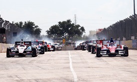 Thumbnail for Drivers to practice starts on racing surface