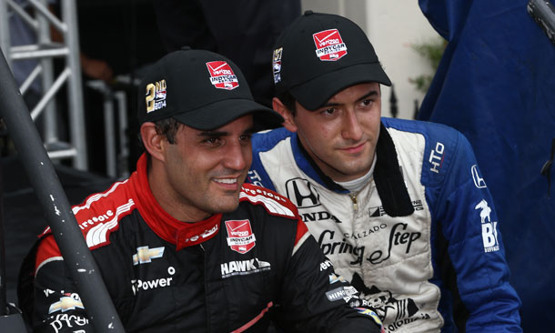 Juan Pablo Montoya and Carlos Huertas