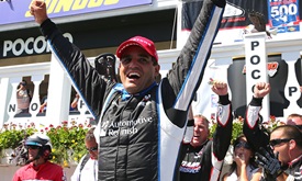 Thumbnail for Montoya prevails in record-setting 500 miles