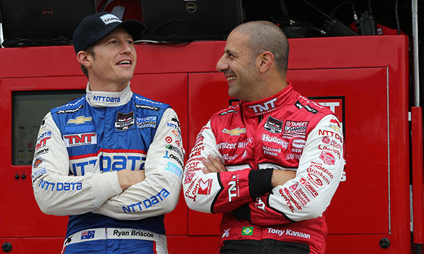 Ryan Briscoe and Tony Kanaan