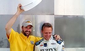 Thumbnail for Carpenter gets drenched at IMS for a good cause