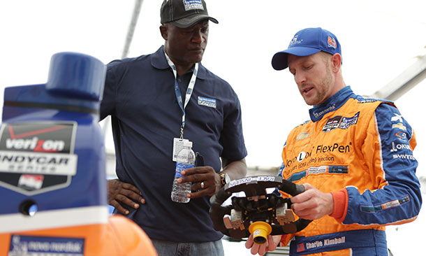 Dominique Wilkins and Charlie Kimball