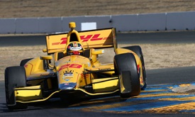 Thumbnail for Hunter-Reay tops times in initial Sonoma practice