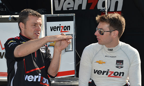 Will Power and Matt Jonsson