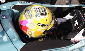 Thumbnail for Rahal's special-designed helmet up for auction
