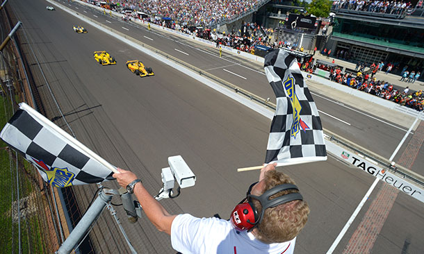 Ryan Hunter-Reay and Helio Castroneves