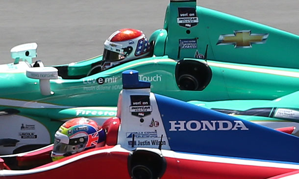 Justin Wilson and Charlie Kimball