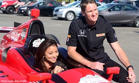 Thumbnail for Ryan Hunter-Reay gets in hot laps and a fastball