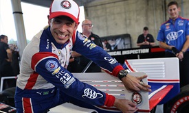 Thumbnail for Castroneves makes it two Verizon P1 Awards in row