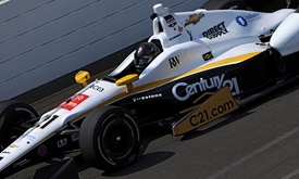 Thumbnail for Newgarden uninjured in late practice crash