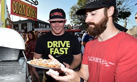 Thumbnail for Drivers slow down to sample state fair fare