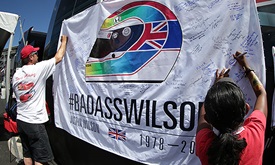 Thumbnail for Bidding of race-worn helmets to benefit the Wilson Children's Fund concludes this week