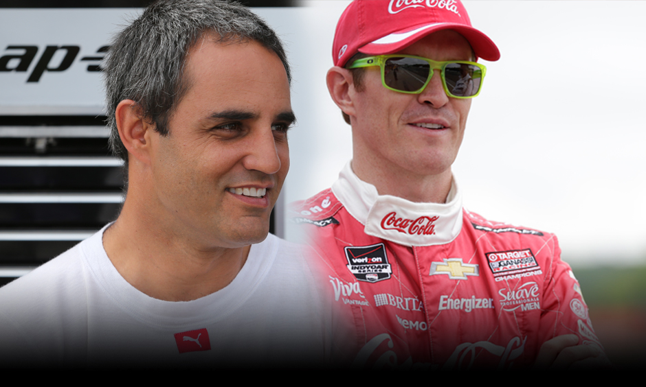Juan Pablo Montoya and Scott Dixon