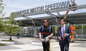 Thumbnail for Dixon puts final touches on Indianapolis Motor Speedway's Project 100 completion