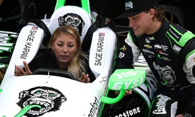 Thumbnail for Notes: Karam welcomes NHRA drag racers to IMS garage