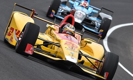 Thumbnail for Hunter-Reay happy to be at sharp end of Indy 500 practice chart