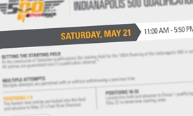 Thumbnail for INDYCAR updates 100th Indianapolis 500 qualifications procedures
