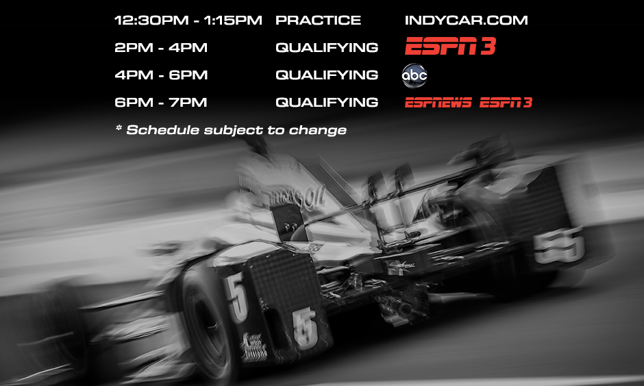 Qualification Broadcast Schedule - Saturday