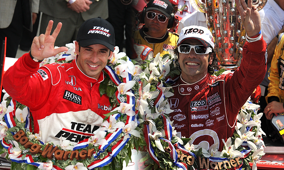 Helio Castroneves and Dario Franchitti