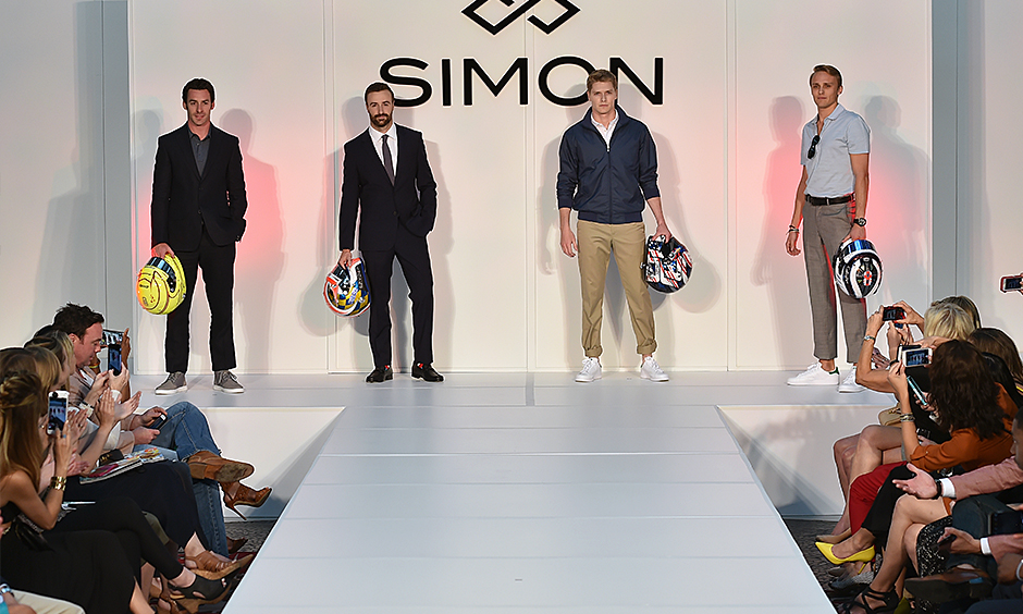 Simon Pagenaud, James Hinchcliffe, Josef Newgarden, and Max Chilton